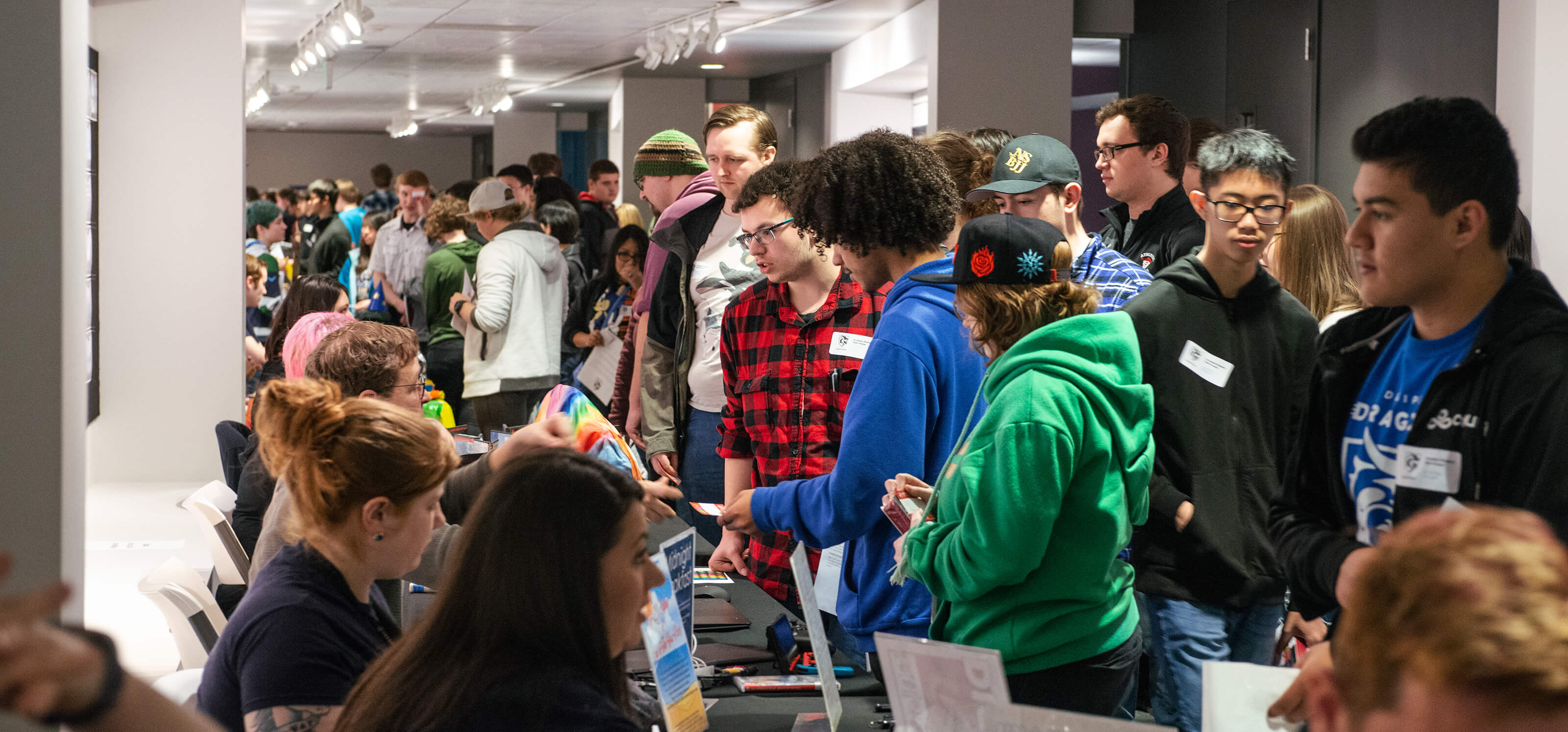 Students gather for the annual DigiPen Club Fair