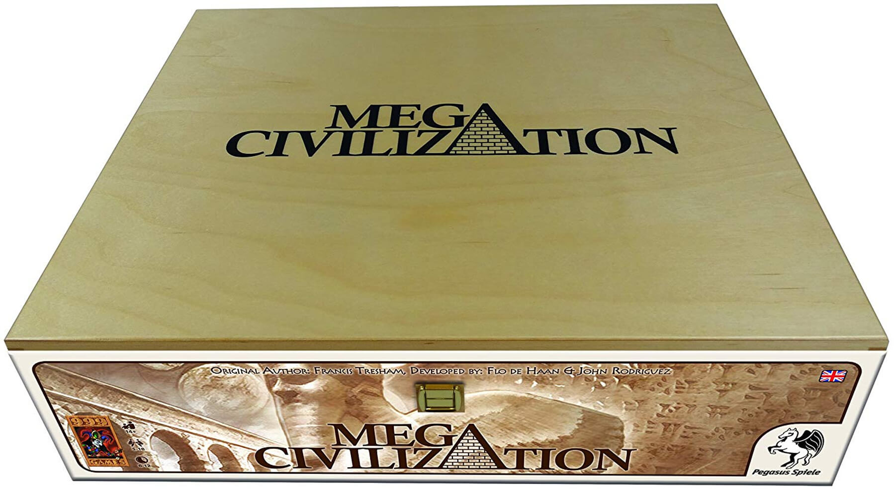 The cover art for the board game Mega Civilization.