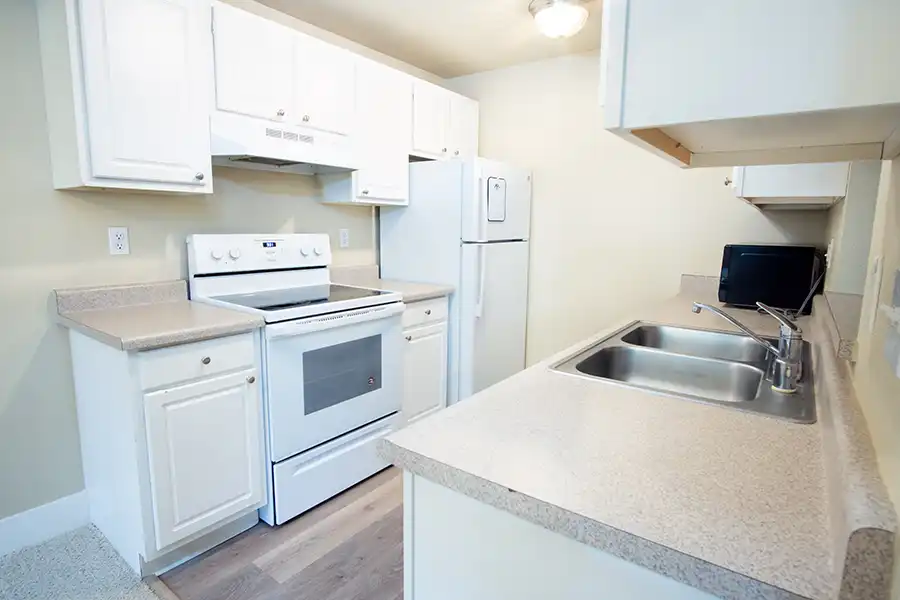 Kitchen with appliances.